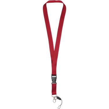 Logotrade Geschäftsgeschenke das Foto: Sagan Lanyard mit abnehmbarer Schnalle und Handyband