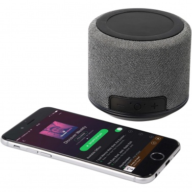 Logotrade werbemittel das Foto: Fiber 3W Bluetooth® Lautsprecher mit kabelloser Ladefunktion
