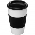 Americano® 350 ml Isolierbecher mit Schutzring, Weiß / Tiefschwarz