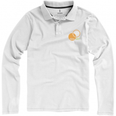 Logotrade Werbegeschenke das Foto: Oakville Langarm Poloshirt für Herren