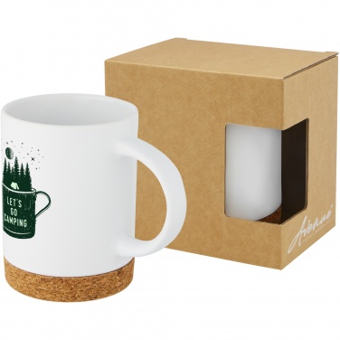 Logotrade Geschäftsgeschenke das Foto: Neiva 425 ml Keramiktasse mit Korkboden