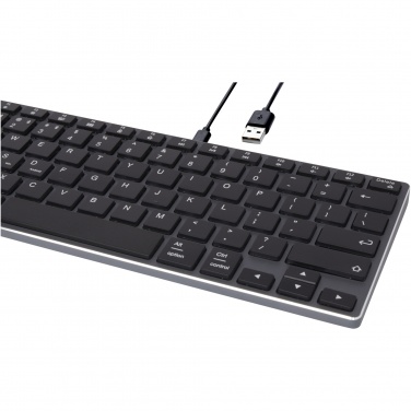 Logotrade werbemittel das Foto: Hybrid Bluetooth Tastatur – QWERTY