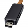 Gleam 8 GB USB-Stick mit Leuchtfunktion, Durchgehend schwarz