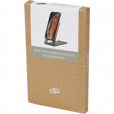 Logotrade Werbeartikel das Foto: Rise schlanker Aluminium Smartphone Ständer