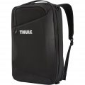 Thule Accent wandelbarer Rucksack 17 L, Durchgehend schwarz