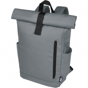 Logotrade Geschäftsgeschenke das Foto: Byron 15,6" GRS RPET Roll-Top Rucksack 18 L