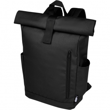 Logotrade Werbeartikel das Foto: Byron 15,6" GRS RPET Roll-Top Rucksack 18 L