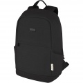 Joey 15,6 Zoll Anti-Diebstahl Laptop Rucksack 18 L aus GRS-recyceltem Canvas, Durchgehend schwarz