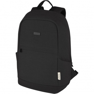 Logotrade Werbeartikel das Foto: Joey 15,6 Zoll Anti-Diebstahl Laptop Rucksack 18 L aus GRS-recyceltem Canvas