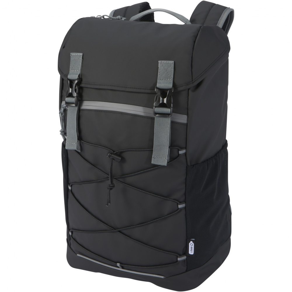 Logotrade Werbegeschenke das Foto: Aqua 15,6" GRS recycelter wasserabweisender Laptop-Rucksack 23 L