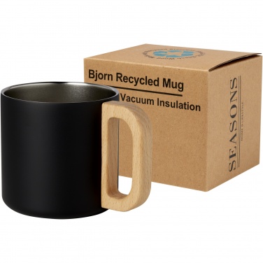 Logotrade Logogeschenke das Foto: Bjorn RCS-zertifizierter Becher aus recyceltem Edelstahl mit Kupfer-Vakuumisolierung, 360 ml