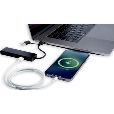 Logotrade werbemittel das Foto: Rise USB 2.0 Hub aus recyceltem RCS Aluminium