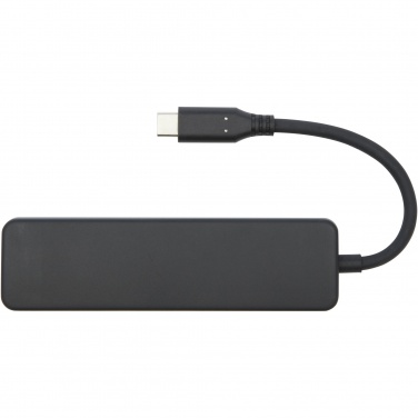 Logotrade Werbeartikel das Foto: Loop Multimedia-Adapter aus recyceltem RCS Kunststoff USB 2.0-3.0 mit HDMI-Anschluss