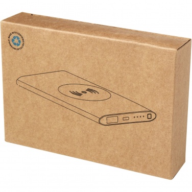 Logotrade Geschäftsgeschenke das Foto: Juice 4000 mAh Typ-C kabellose Powerbank aus recyceltem Aluminium 