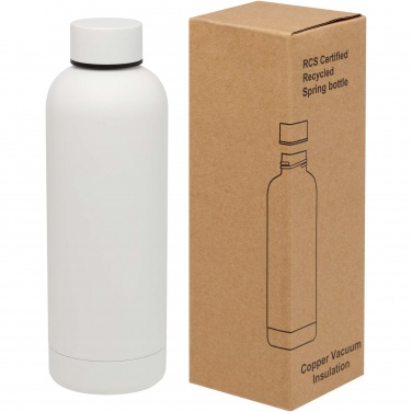 Logotrade Firmengeschenke das Foto: Spring 500 ml RCS-zertifizierte Kupfer-Vakuum Isolierflasche aus recyceltem Edelstahl