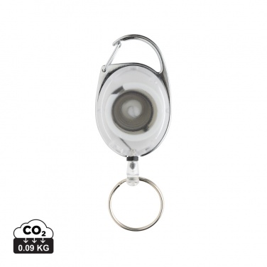 Logotrade Firmengeschenke das Foto: Roller-Clip-Schlüsselanhänger aus RCS recyceltem ABS