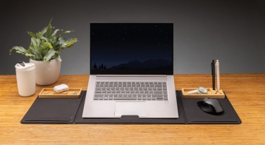 Logotrade Logogeschenke das Foto: Impact AWARE RPET faltbare Desk-Organizer mit Laptop-Ständer