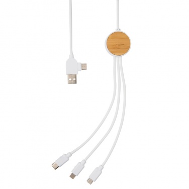 Logotrade Firmengeschenke das Foto: Ontario 6-in-1 Kabel aus RCS recyceltem Kunststoff