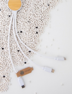 Logotrade Firmengeschenke das Foto: Ontario 6-in-1 Kabel aus RCS recyceltem Kunststoff