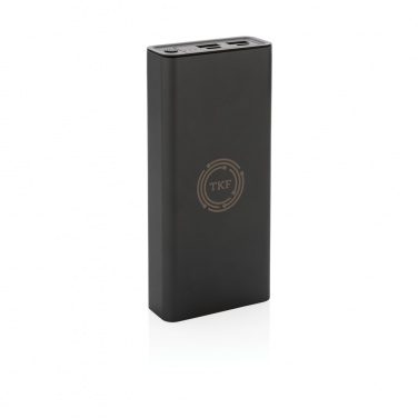 Logotrade Werbeartikel das Foto: Terra 20.000mAh 20W Powerbank aus RCS recyceltem Aluminium