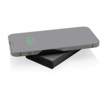 Logotrade Werbegeschenke das Foto: Terra 5000mAh Powerbank  aus RCS Aluminium, 5W Wireless