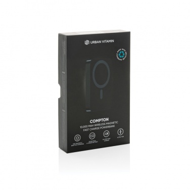 Logotrade Werbegeschenke das Foto: Urban Vitamin Compton 10000mAh Powerbank aus RCS Plastik/Alu