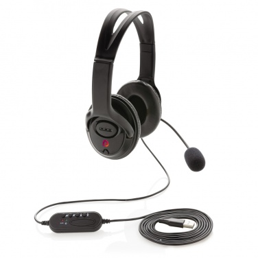 Logotrade Werbeartikel das Foto: Over-Ear Headset mit Kabel