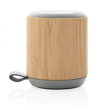 Logotrade Werbegeschenke das Foto: Bambus und Stoff 3W Wireless Speaker