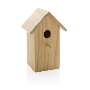 Logotrade Werbegeschenke das Foto: Holz-Vogelhaus