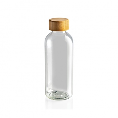 Logotrade Werbeartikel das Foto: RCS rPET Flasche mit Bambus-Deckel