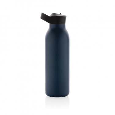 Logotrade Werbeartikel das Foto: Avira Ara RCS Re-Steel Fliptop Wasserflasche 500ml