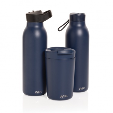 Logotrade Geschäftsgeschenke das Foto: Avira Ara RCS Re-Steel Fliptop Wasserflasche 500ml