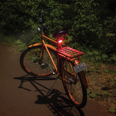 Logotrade Werbegeschenke das Foto: Lumino USB Fahrradlicht-Set aus RCS recyceltem Kunststoff