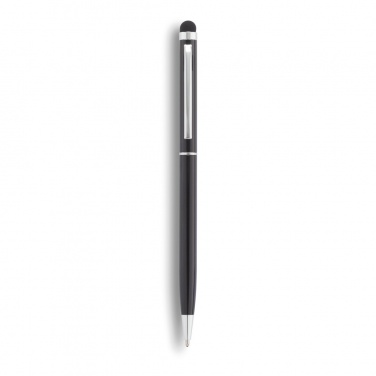 Logotrade Geschäftsgeschenke das Foto: Schlanker Aluminiumkugelschreiber mit Stylus