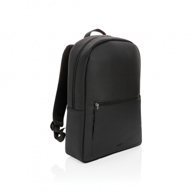 Logotrade Werbeartikel das Foto: Swiss Peak Deluxe PU Laptop-Rucksack, PVC-frei