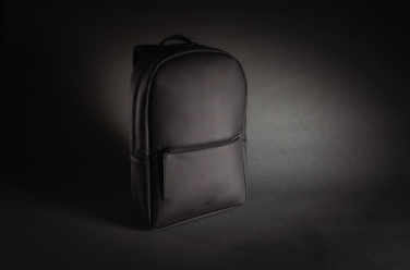 Logotrade Werbegeschenke das Foto: Swiss Peak Deluxe PU Laptop-Rucksack, PVC-frei