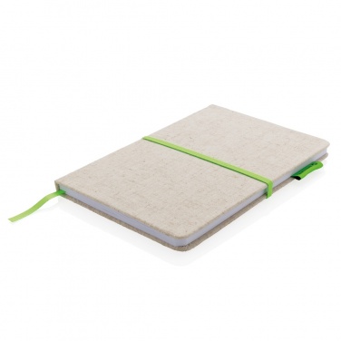 Logotrade werbemittel das Foto: A5 Jute Notizbuch