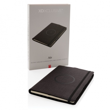 Logotrade Logogeschenke das Foto: Air 5W Wireless Charging nachfüllbares Journal-Cover A5