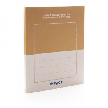 Logotrade Werbegeschenke das Foto: Impact AWARE™ RPET A4 Portfolio mit Reißverschluss