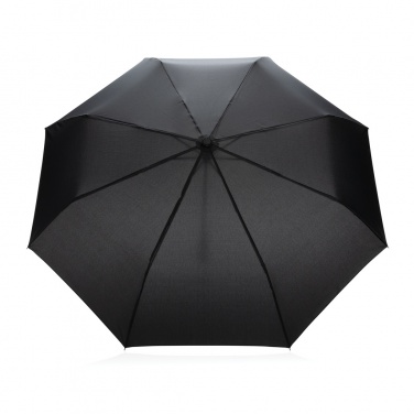Logotrade Geschäftsgeschenke das Foto: 20.5" Impact AWARE™ RPET 190T Pongee Bambus Mini-Schirm