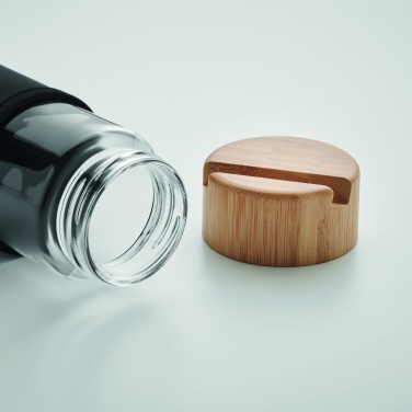 Logotrade Geschäftsgeschenke das Foto: Trinkflasche Glas 600 ml