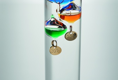 Logotrade Geschäftsgeschenke das Foto: Galileo Thermometer Glas 28cm