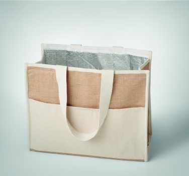 Logotrade Werbeartikel das Foto: Jute-Canvas Shopping Tasche