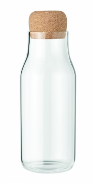 Logotrade Werbeartikel das Foto: Flasche Borosilikatglas 600ml