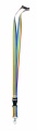 Regenbogen Lanyard RPET, Mehrfarbig