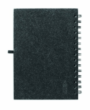 Logotrade Werbeartikel das Foto: DIN A5 RPET-Filz Notizbuch