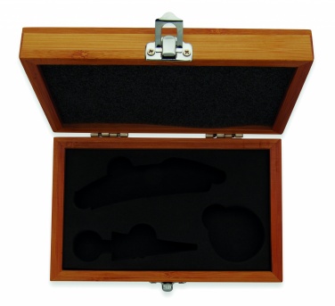 Logotrade Werbegeschenke das Foto: Wein-Set in Bambus-Box