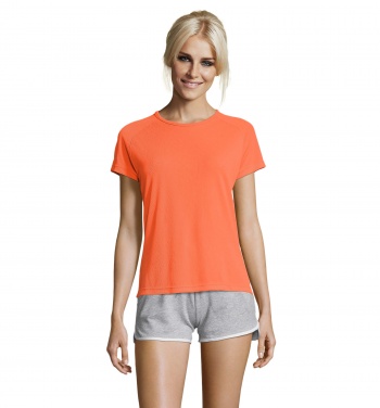 Logotrade Werbeartikel das Foto: SPORTY DAMENT-SHIRT  140g