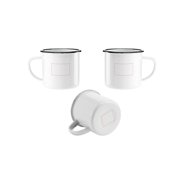 Logotrade Logogeschenke das Foto: Retro Emaille Tasse 350 ml