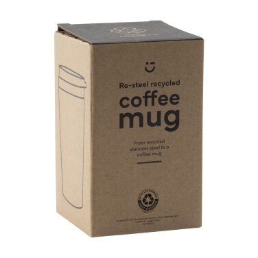 Logotrade Firmengeschenke das Foto: Re-Steel RCS Recycled Kaffeebecher 380 ml Thermobecher
